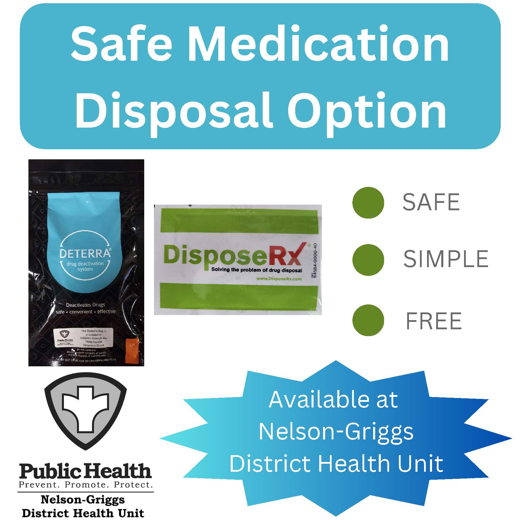 Safe Medication Disposal Option